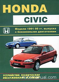 Скачать руководство по ремонту и обслуживанию Honda Civic 1991 - 1999 годов выпуска