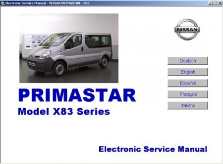 Инструкция по ремонту и обслуживанию Nissan Primastar X83 Series
