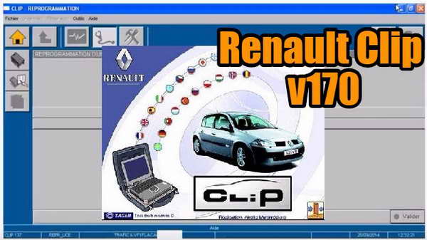 Скачать диагностическое ПО Renault Clip версия 170 2017 год