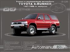Скачать руководство по ремонту и обслуживанию Toyota 4-Runner 1987 - 1998 гг