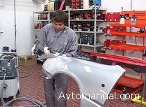 Видео: ремонт кузова автомобиля: абразивная обработка и нанесение лакокрасочного покрытия
