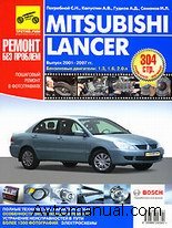 Скачать руководство по ремонту и обслуживанию Mitsubishi Lancer 2001 - 2007 годов