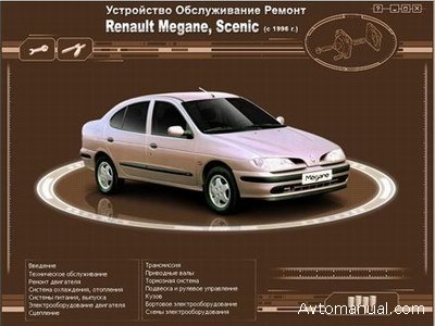Скачать руководство по ремонту и обслуживанию Renault Megane, Scenic с 1996 года выпуска