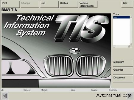Информационная база по ремонту BMW TIS автомобилей 1980 - 2006 годов выпуска