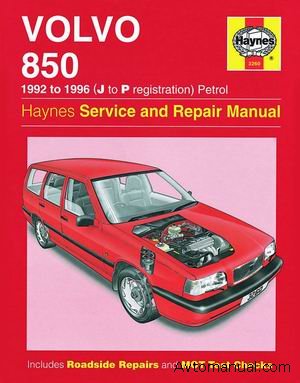 Руководство по ремонту и обслуживанию Volvo 850 1992 - 1996 года выпуска