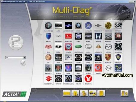 Программа для диагностики MULTI-Diag Office 01.2010