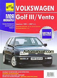 Руководство по ремонту Volkswagen VW Golf III / Vento 1991 - 1997 года выпуска