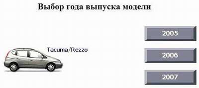 Руководство по ремонту и обслуживанию Chevrolet Tacuma / Rezzo 2005 - 2007 года выпуска