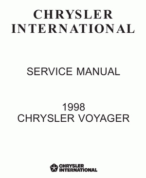Руководство по ремонту и обслуживанию Chrysler Voyager 1998 года выпуска