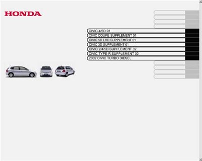 Honda Civic 2001-05.  Service Manual.