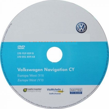 Штатная навигация Volkswagen Skoda с картами Восточной Европы вер.9 для RNS-510