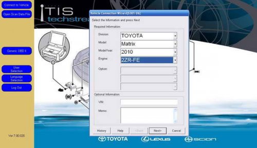 Программа диагностики Toyota Techstream версия 10.00.028